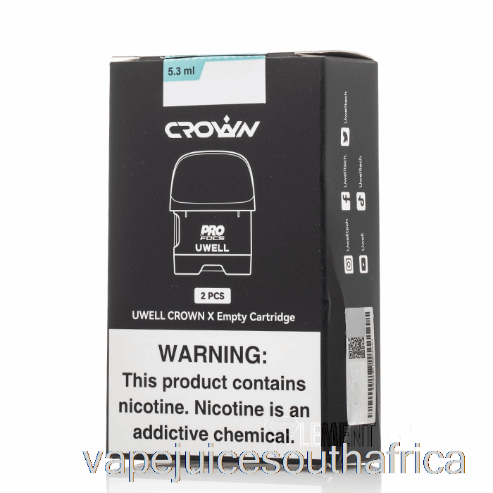 Vape Juice South Africa Uwell Crown X Replacement Pods 5.3Ml Empty Pods